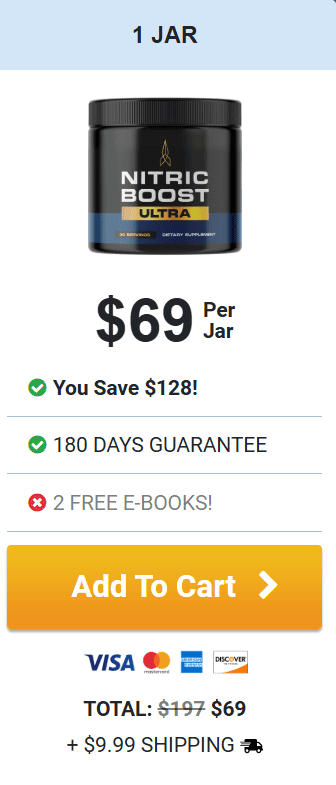 nitric boost ultra 1 bottle